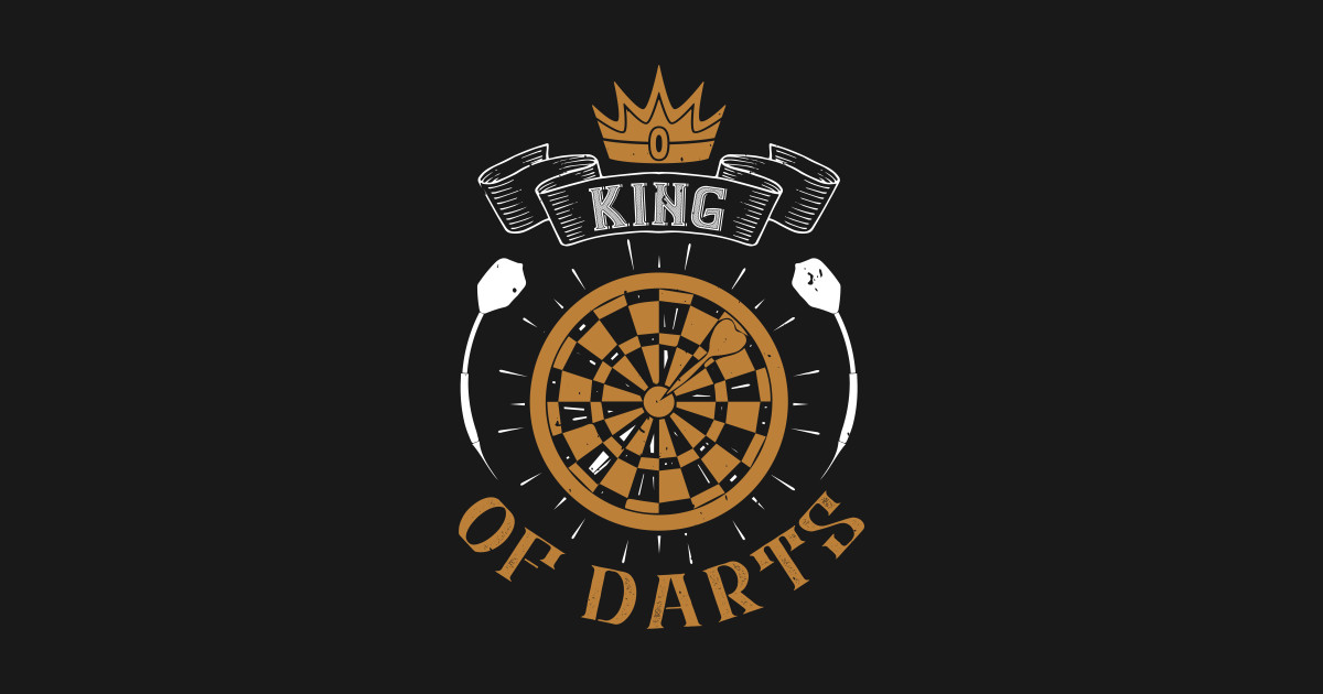 Darts King Of Darts Dart Sticker TeePublic