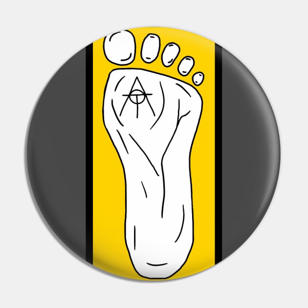 Plaster Bigfoot Oddball Aussie Podcast Pin by OzOddball