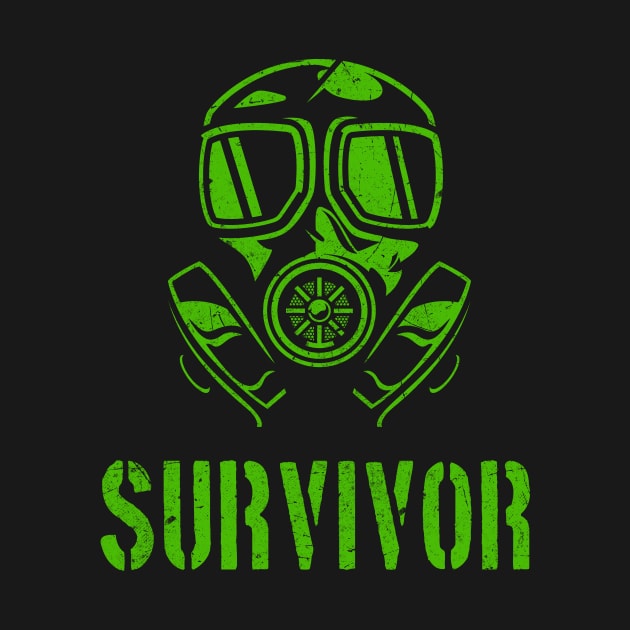 Survival Mask Survivor by Foxxy Merch