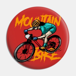 cycling mountain bike games vector Pin