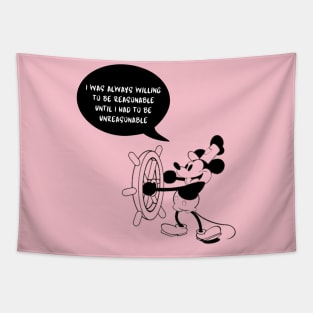 Steamboat Willie - Classic Cartoon Tapestry