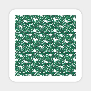 monstera leaf pattern Magnet