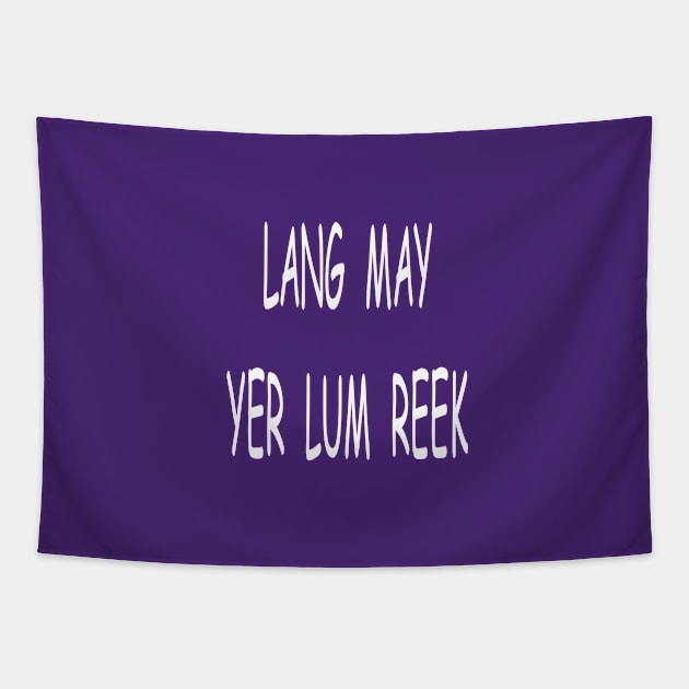 Lang may yer lum reek, transparent Tapestry by kensor