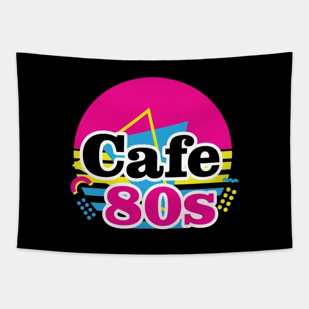 Cafe 80s Retro Tapestry by NQArtist