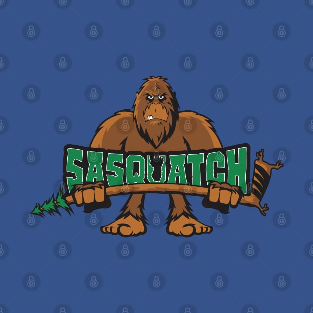 Sasquatch Hockey Logo by DavesTees