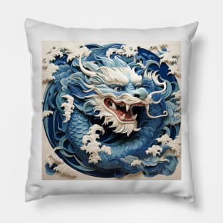 Dragon's New Dawn: A New Year Unveiled Pillow