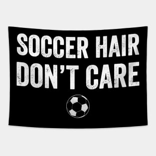 Soccer hair don't care Tapestry