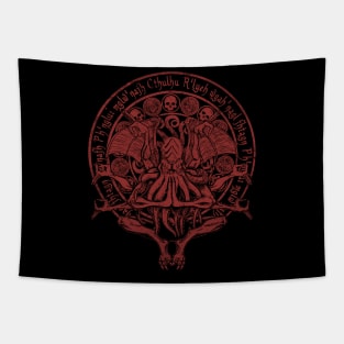 The Idol - Cthulhu Red Variant Tapestry