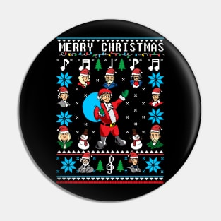 Classical Music Lover Christmas Sweater Pin