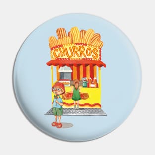 churros shop Pin