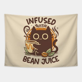 Chonky Kitty Coffee - Funny Cat Tapestry