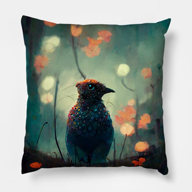 Beady Bird Pillow by orange-teal