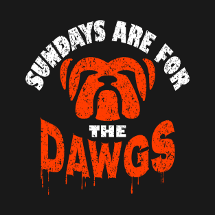 Cleveland Football Classic Sundays Are For The Dawgs T-Shirt