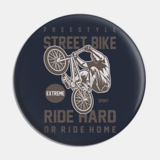 Vector Illustration of Street Bike. Pin