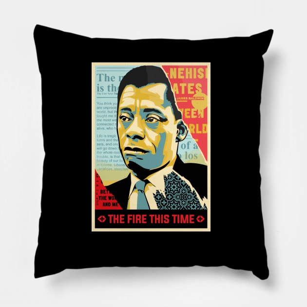 James Baldwin Pillow by alphacreatives