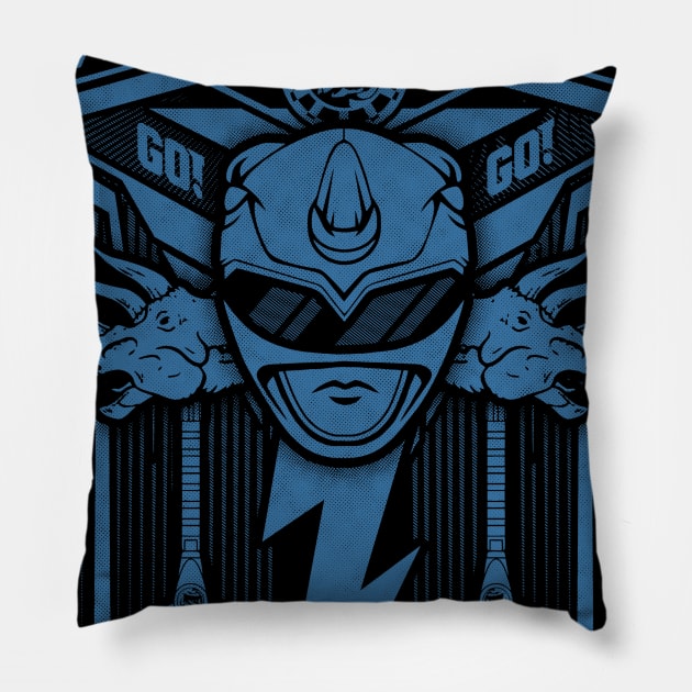 Blue Ranger Pillow by Arinesart