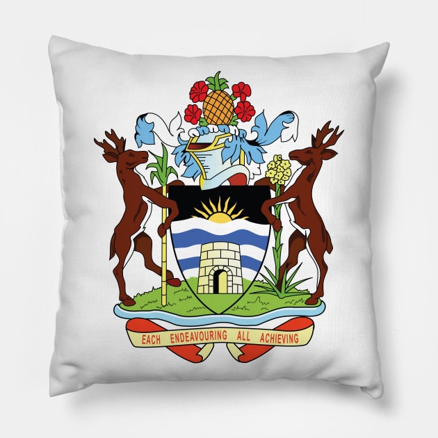 Antigua and Barbuda Coat of arms Pillow by IslandConcepts