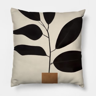 Minimalistic Plant in Pot Pillow