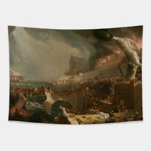 Destruction from The Course of Empire by Thomas Cole Tapestry