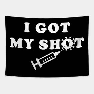 I Got My Shots Vaccine Tapestry