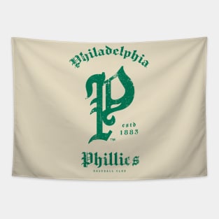 Vintage Phillies Baseball Tapestry