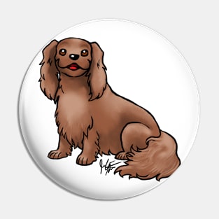 Dog - Cavalier King Charles Spaniel - Ruby Pin