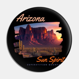 Arizona Sun Spirit Superstitions #1 Pin