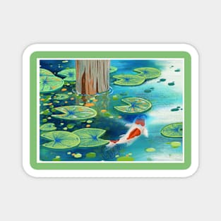 Red koi fish Magnet