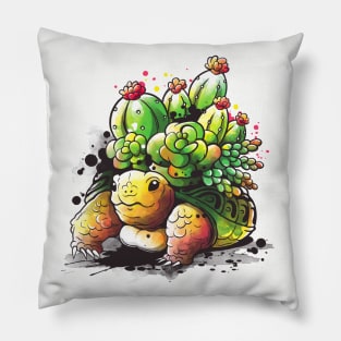 Succulent tortoise Pillow