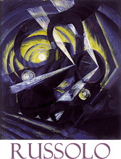 Dynamism of a Train Running in the Night by Luigi Russolo Magnet