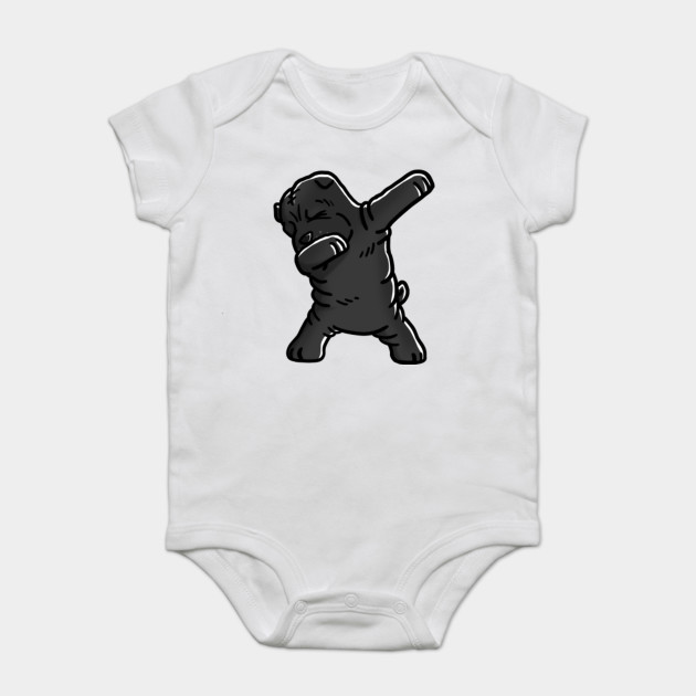 Dabbing Black Shar Pei Shar Pei Baby Kurzarmbody Teepublic De