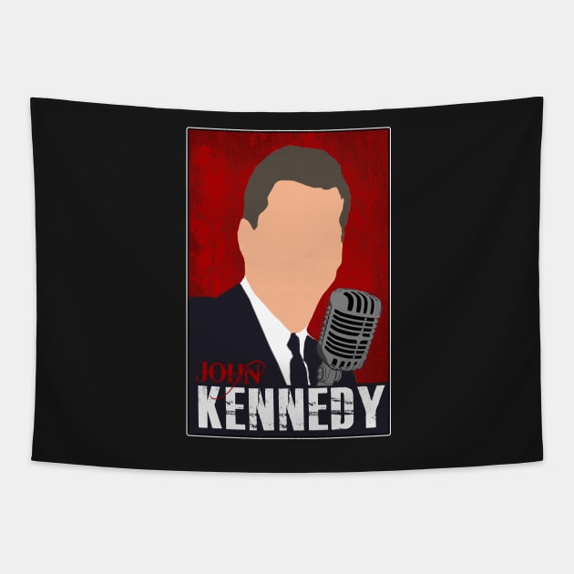 John F. Kennedy Tapestry by kurticide