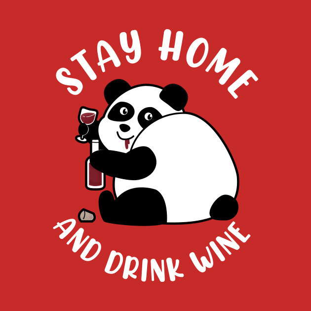 Panda Drinks Wine by GedWorks