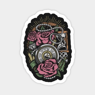 Latino Rose Time Magnet