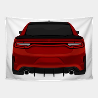 DODGE CHARGER DARK-RED Tapestry