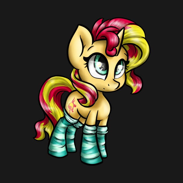 Cute Sunset Shimmer and her socks by GaelleDragons