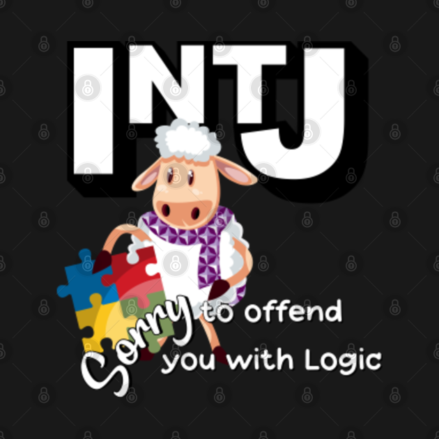 INTJ Sorry to offend you with logic Cartoon Puzzle Sheep Intj