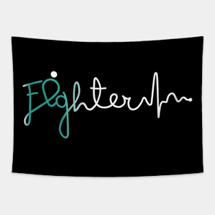 Fighter- Gynecologic Cancer Gifts Gynecologic Cancer Awareness Tapestry