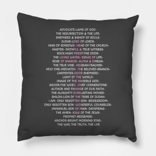 Names of Jesus Pillow