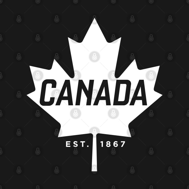 Canada Maple Leaf design - Canada Est. 1867 Vintage Sport by Vector Deluxe