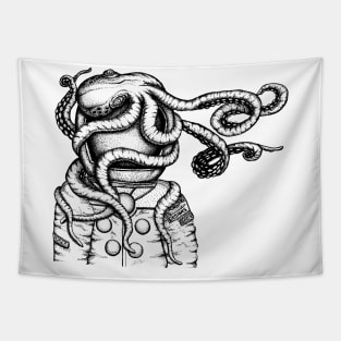 Space Octopus Tapestry