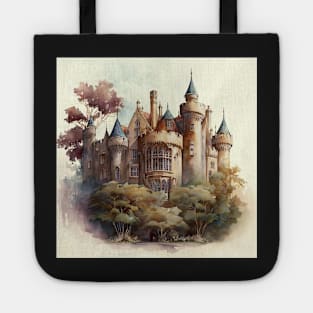 Watercolor Castle Tote