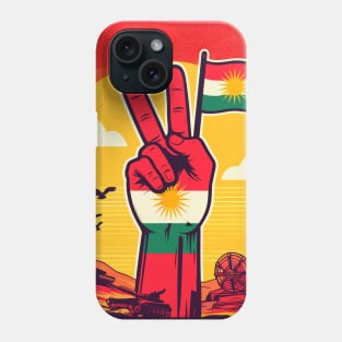 Biji kurdistan Peace and freedom Phone Case