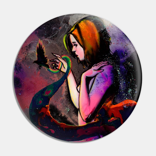 Morrigan Pin by sagittariusgallery