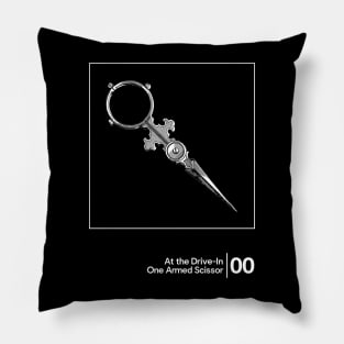 At the Drive-In - One Armed Scissor / Minimal Graphic Artwork Design Pillow