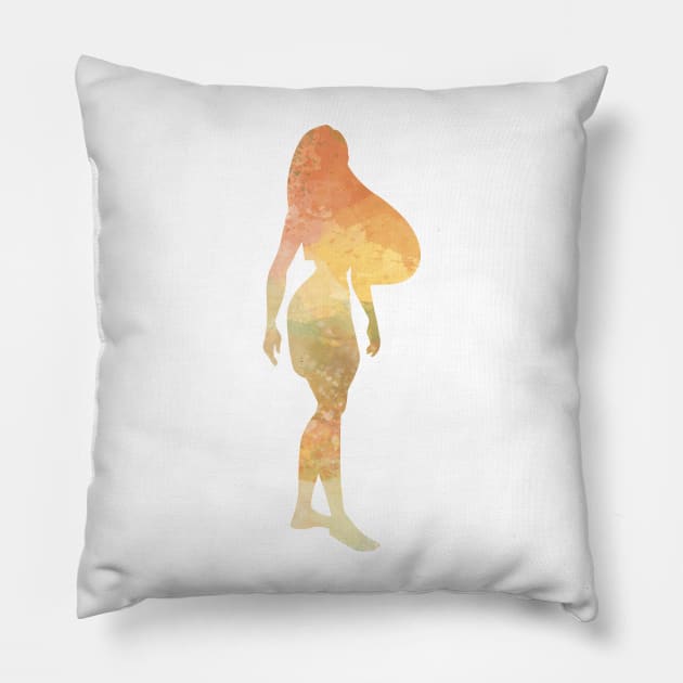 Character Inspired Silhouette Pillow by kimhutton