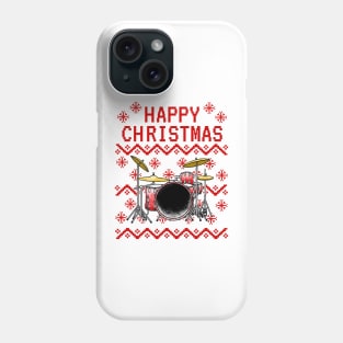 Drummer Ugly Christmas Drum Teacher Musician Phone Case