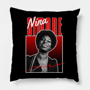 Nina simone///original retro fan art Pillow