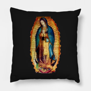 Our Lady of Guadalupe Tilma Replica Pillow