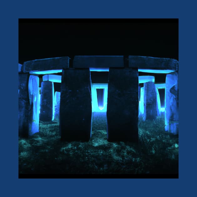 Mysterious Glowing Light Coming From Stonehenge by Star Scrunch